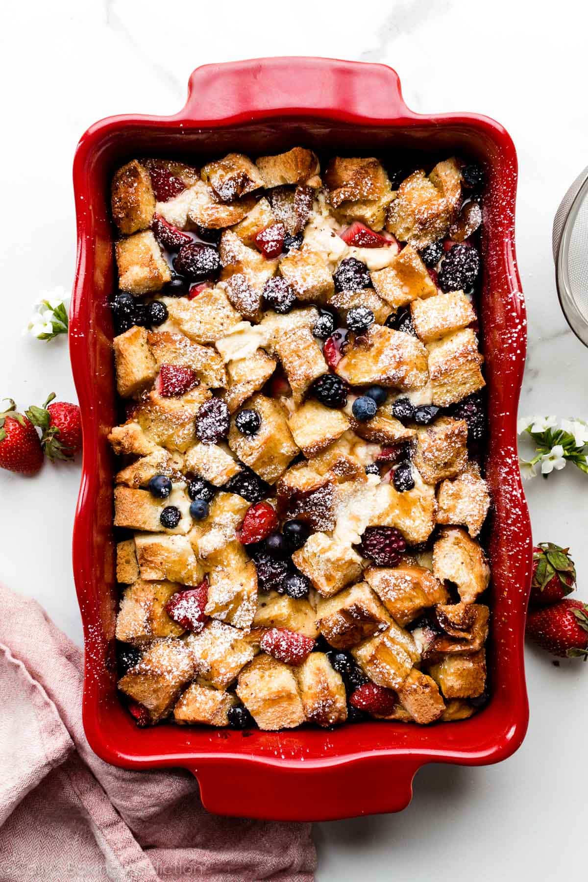 Berry Almond French Toast Bake
