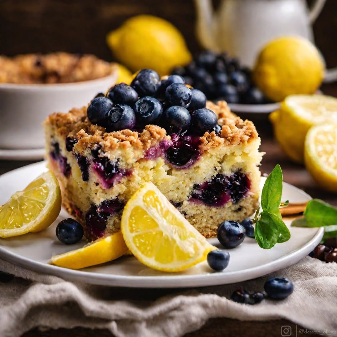 Lemon Blueberry Coffee Cake