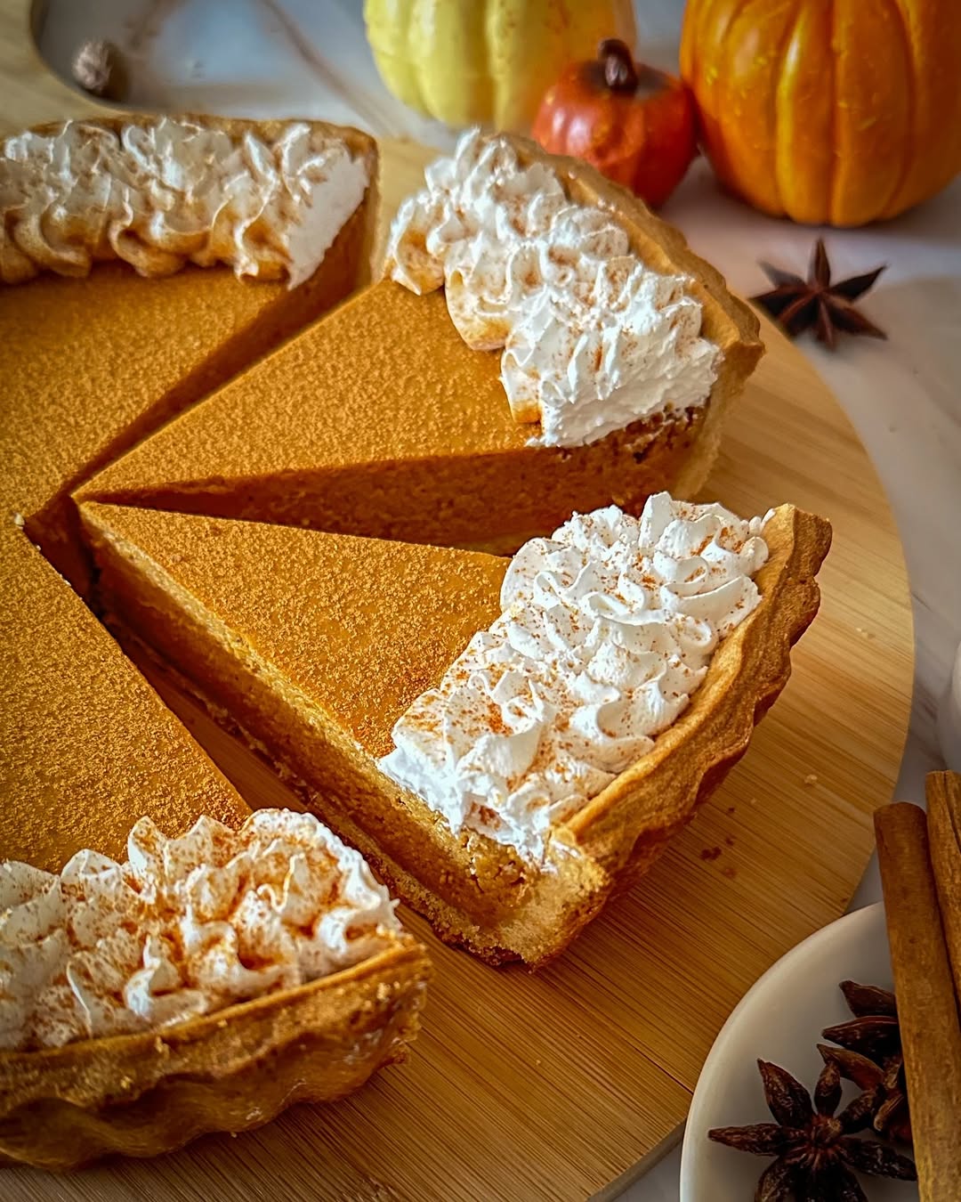 Pumpkin Pie with Whipped Cream