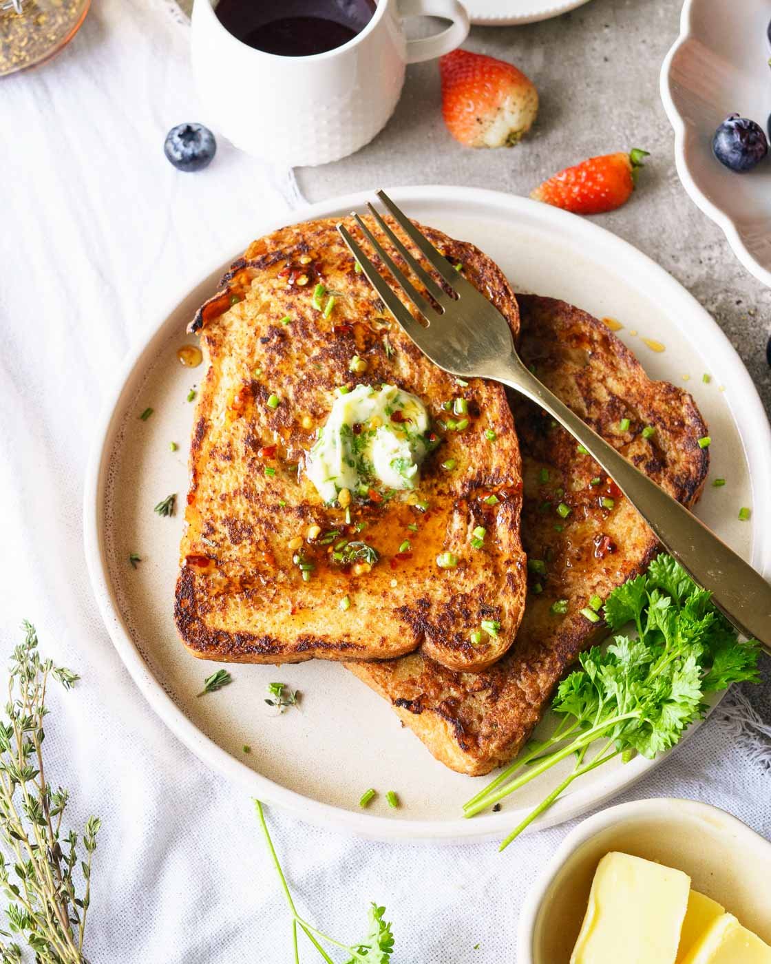 Savory Herb and Cheese French Toast