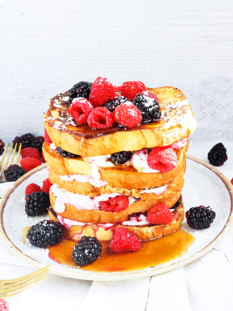 Stuffed Cream Cheese and Berry French Toast