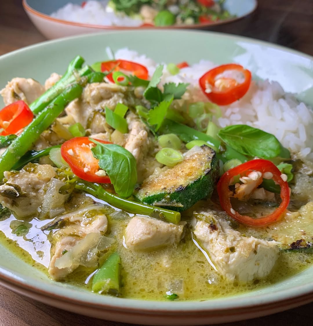 Thai Green Curry with Rice