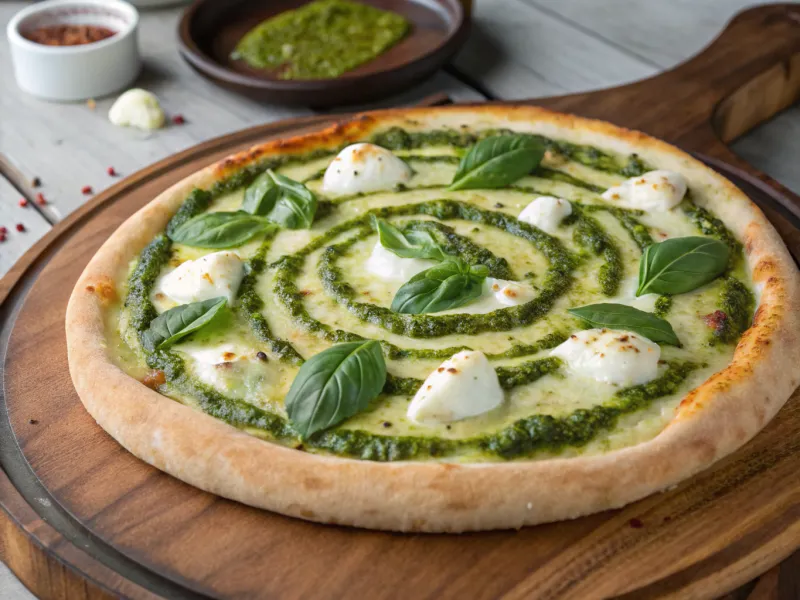 Cheese Pizza with Pesto
