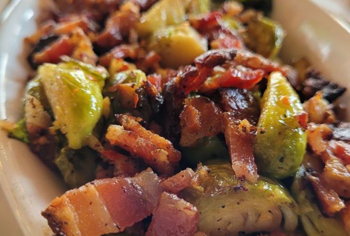 Maple Bacon Brussels Sprouts