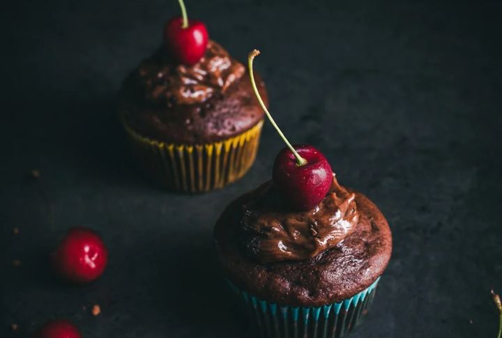 Chocolate Cherry Muffins
