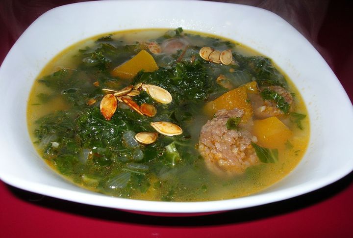 Spicy Sausage And Kale Broth
