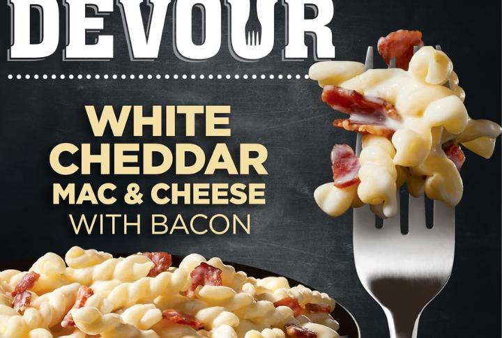 Devour White Cheddar Mac & Cheese with Bacon