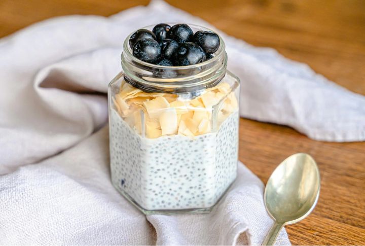 Chia Pudding And Almond Butter Swirl