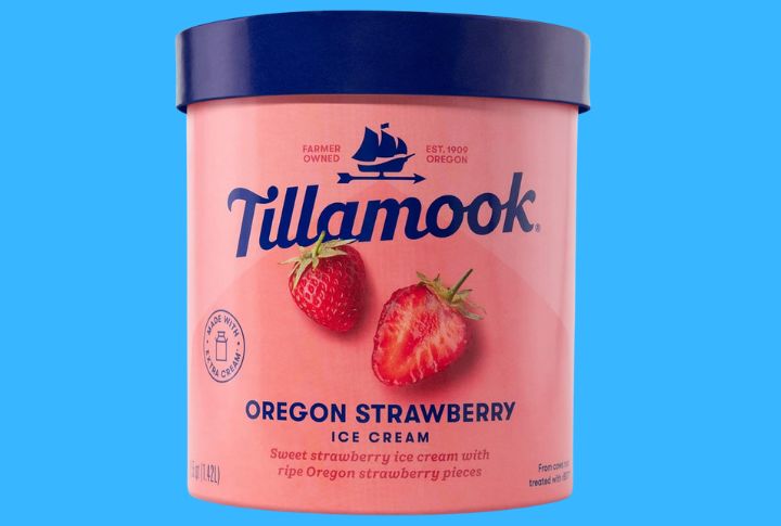 Tillamook Oregon Strawberry Ice Cream