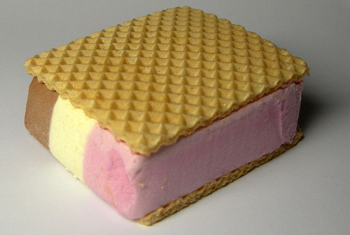 Neapolitan Ice Cream Sandwiches