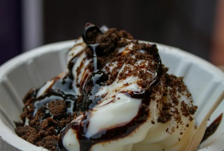 Licorice Ribbon Ice Cream
