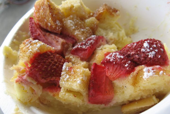 Strawberry Bread Pudding