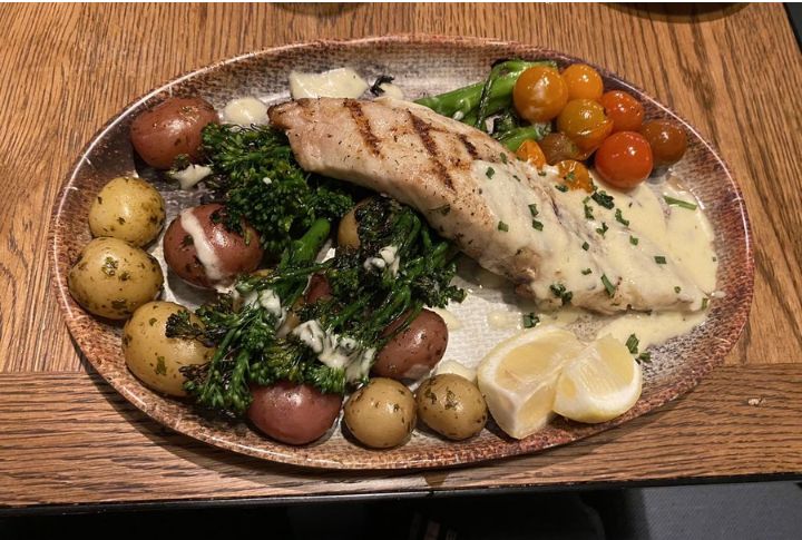 Charcoal-Grilled Black Drum