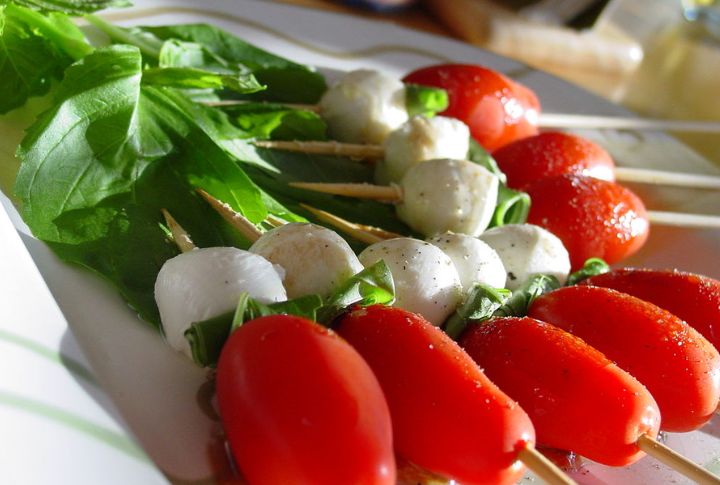 Mini Caprese Skewers