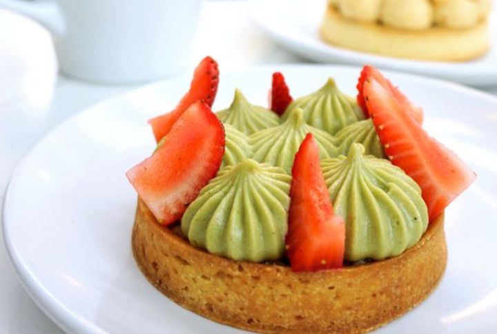 Strawberry Pistachio Tart