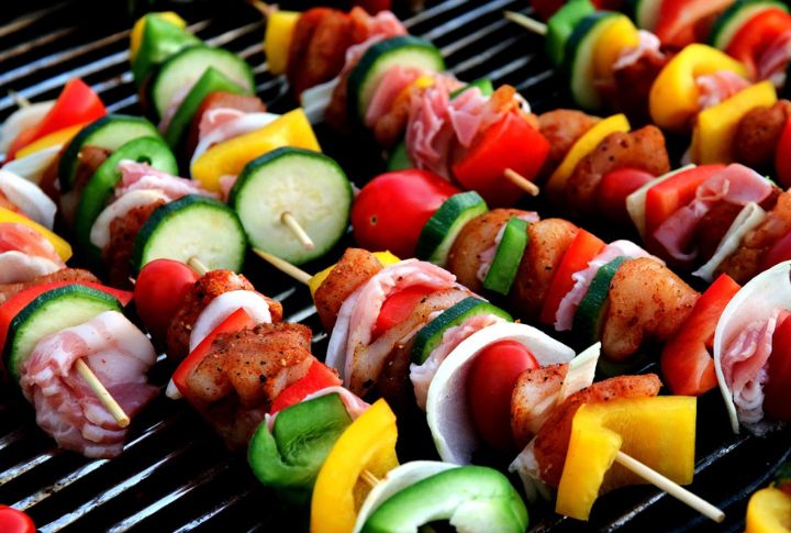 Cheese And Fruit Skewers