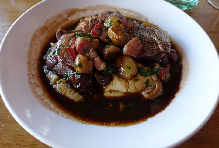 Coq au Vin (Correct Pronunciation: "Coke-oh-van")