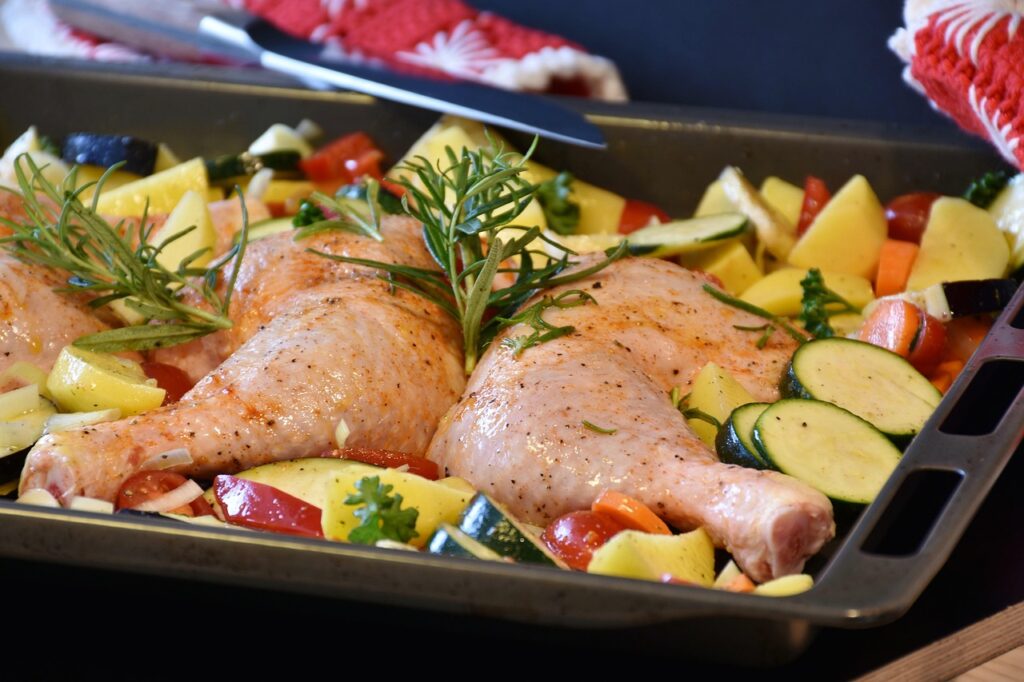 chicken, chicken meat, raw, oven, food, meal, fresh, cook, garlic, tomatoes, potato, oil, spices, edible, yummy, grill, tasty, plate, dish, hearty, enjoy, main course, enjoyment, flesh, enjoy the meal, gourmet, vegetables, zucchini, eggplant, onion, rosemary, shopping, prepare, chicken, chicken, chicken meat, chicken meat, chicken meat, chicken meat, chicken meat
