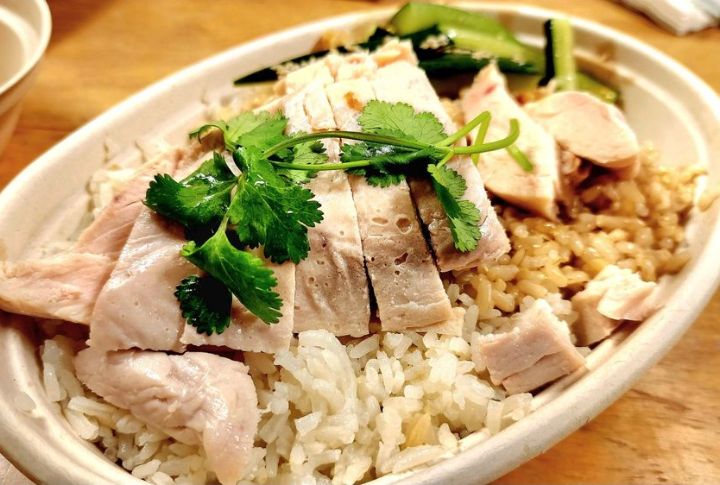 Chicken Onion Rice Bake
