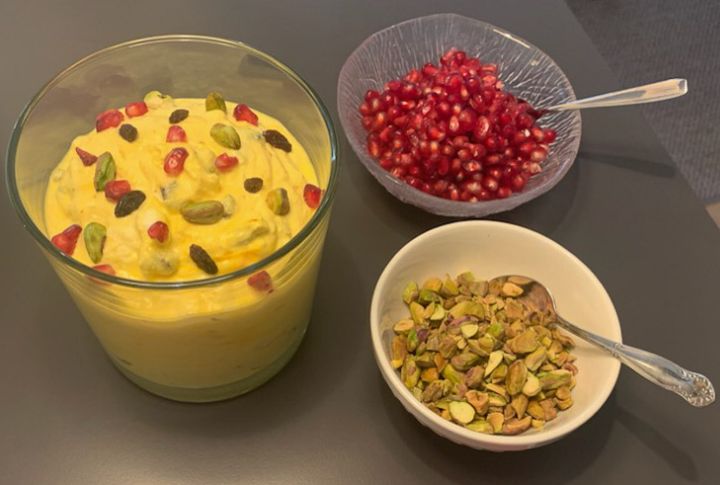 Pomegranate Seeds And Pistachios