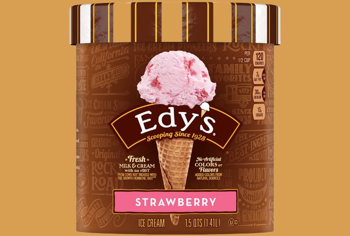 Edy's Slow Churned Strawberry Ice Cream