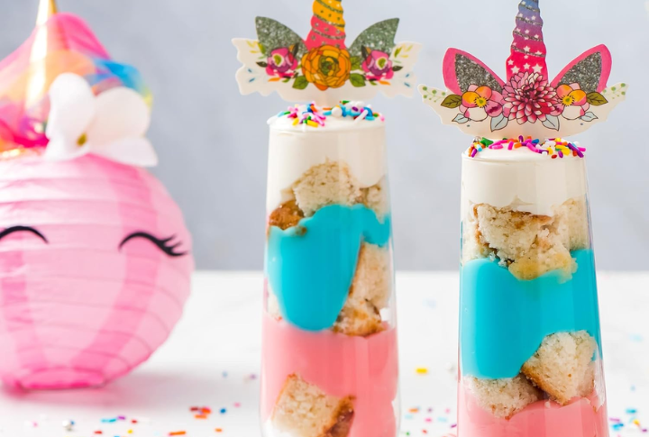 Unicorn Jello Cups