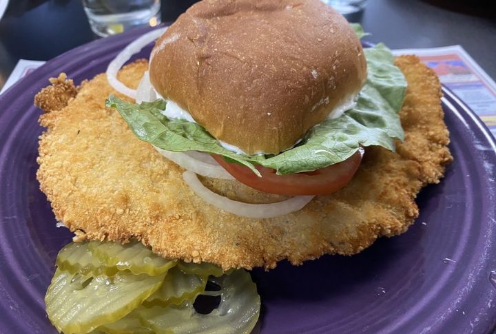 Indiana: Pork Tenderloin Sandwich At Nick’s Kitchen, Huntington