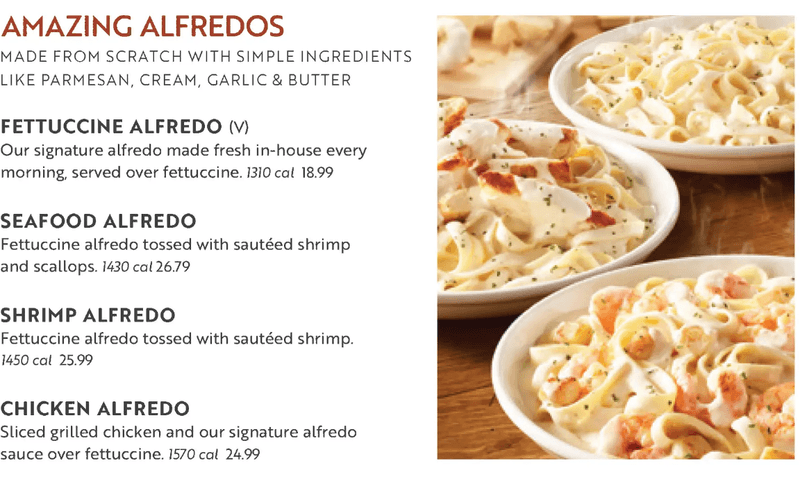 Inauthentic Menu