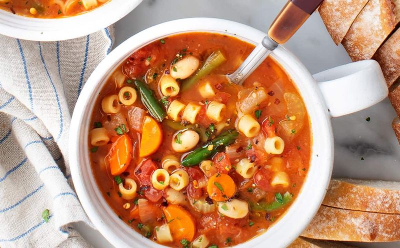 12. Veggie-Packed Minestrone Soup