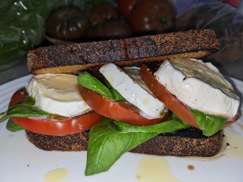 Classic Tomato Basil Sandwich