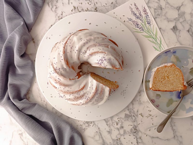 Lemon Lavender Bundt Cake