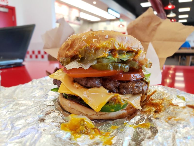 Five Guys Bacon Cheeseburger