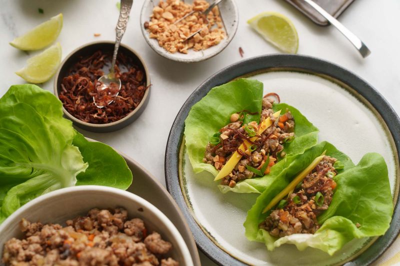 15. Asian Turkey Lettuce Wraps