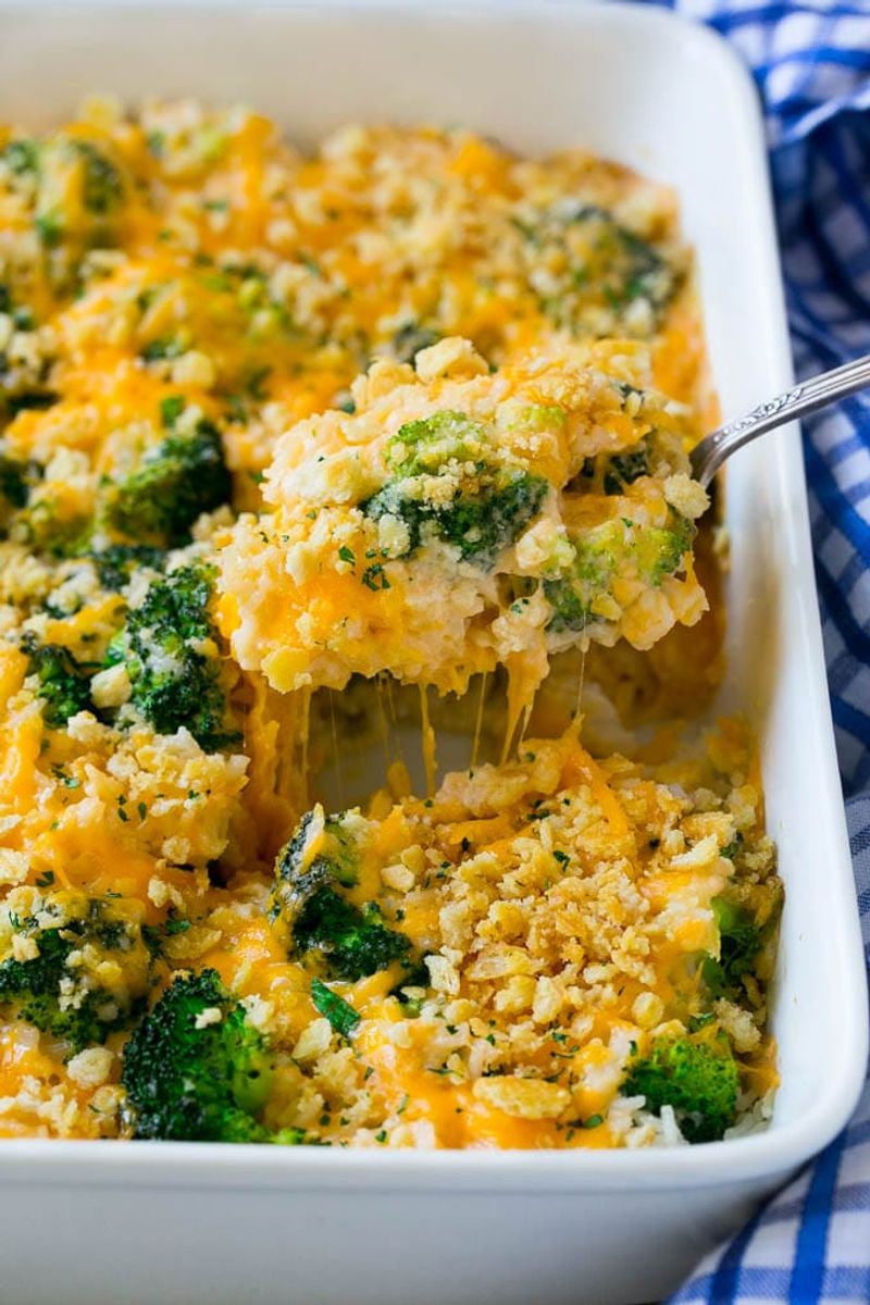 Cheesy Broccoli and Rice Casserole
