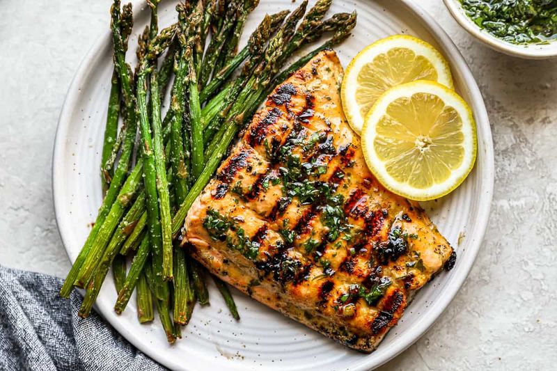 Grilled Lemon Herb Salmon