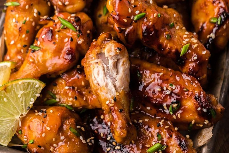 Sweet and Spicy Honey Sriracha Wings