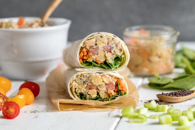 Chickpea Salad Wrap