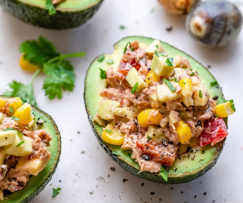 Tuna Salad Stuffed Avocados