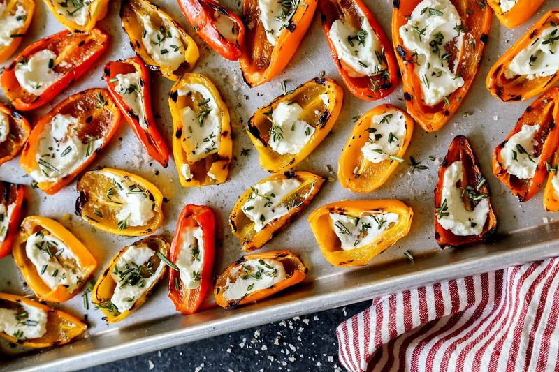 Goat Cheese Stuffed Peppers