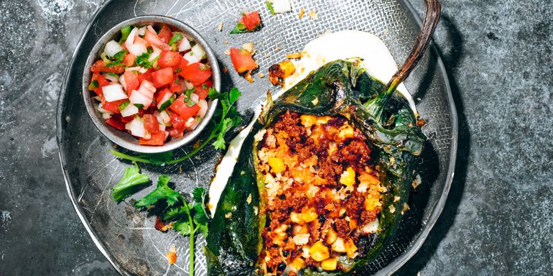 Grilled Chile Rellenos