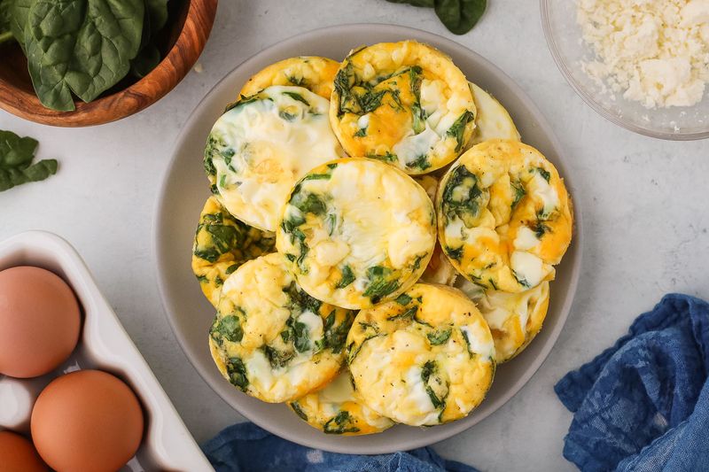 Spinach and Feta Egg Cups