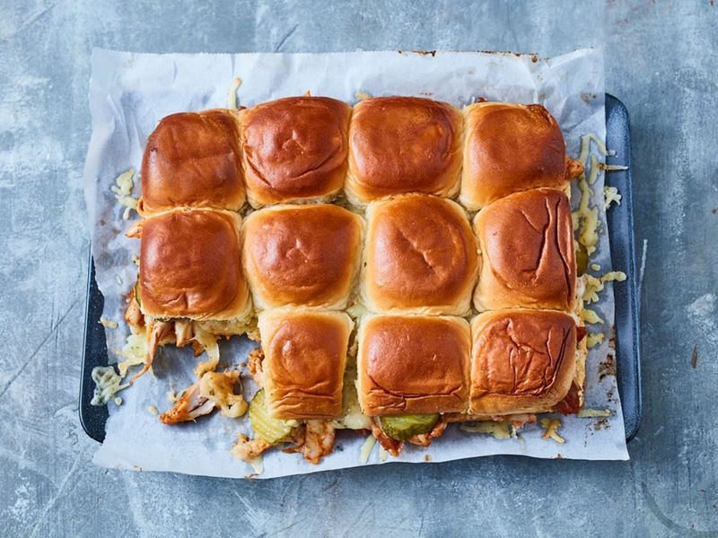 Pulled BBQ Chicken Sandwiches