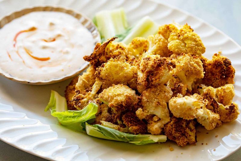Crispy Garlic Cauliflower