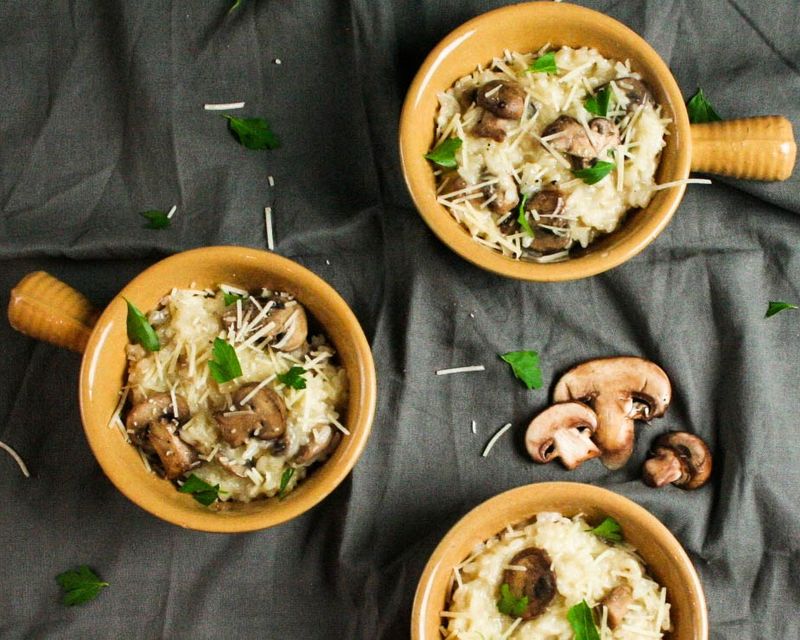 Mushroom Soup Risotto