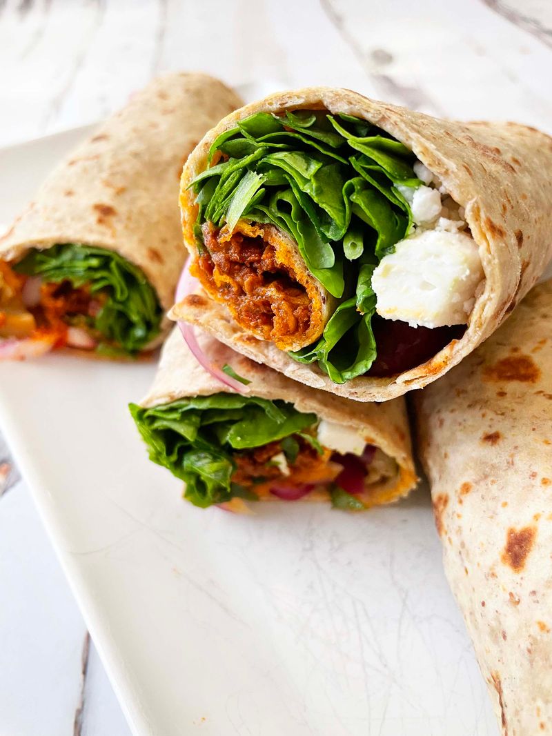 Mediterranean Veggie Wrap