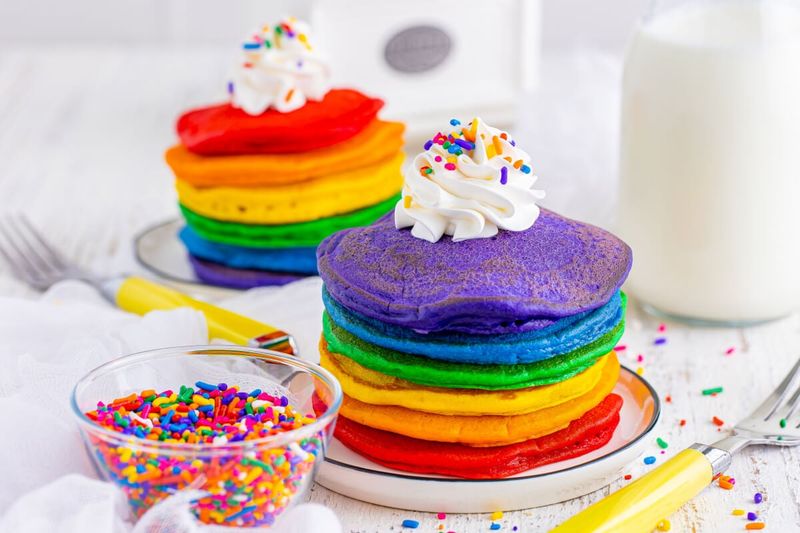 Rainbow Pancakes
