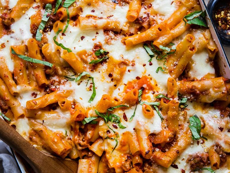 6. Baked Ziti with Sausage
