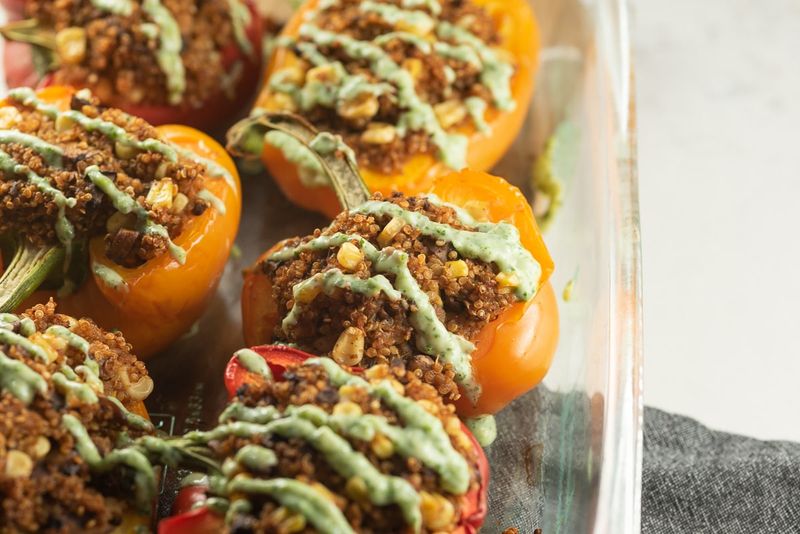 8. Quinoa and Veggie Stuffed Peppers