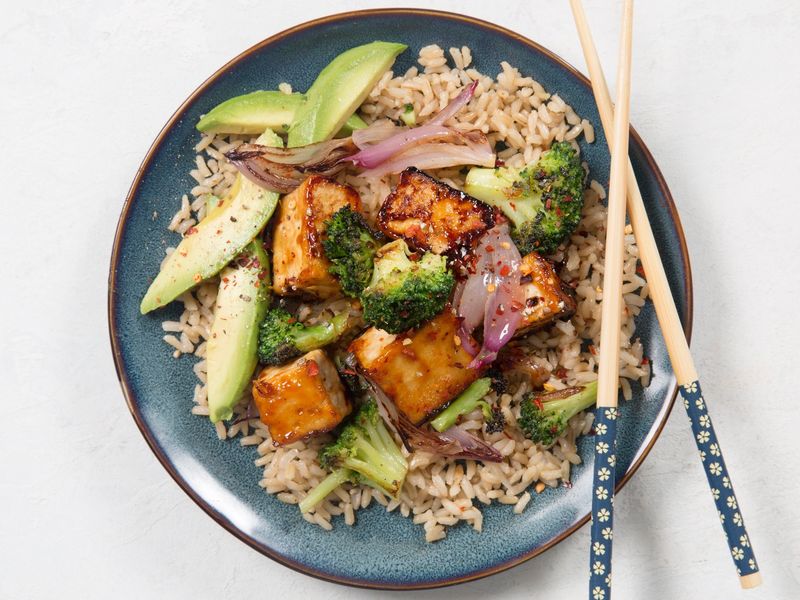 9. Teriyaki Tofu Bowls