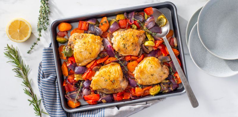 Maple Mustard Chicken and Vegetables